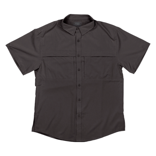 Premium Series Short Sleeve Fishing Shirt - Sable Black