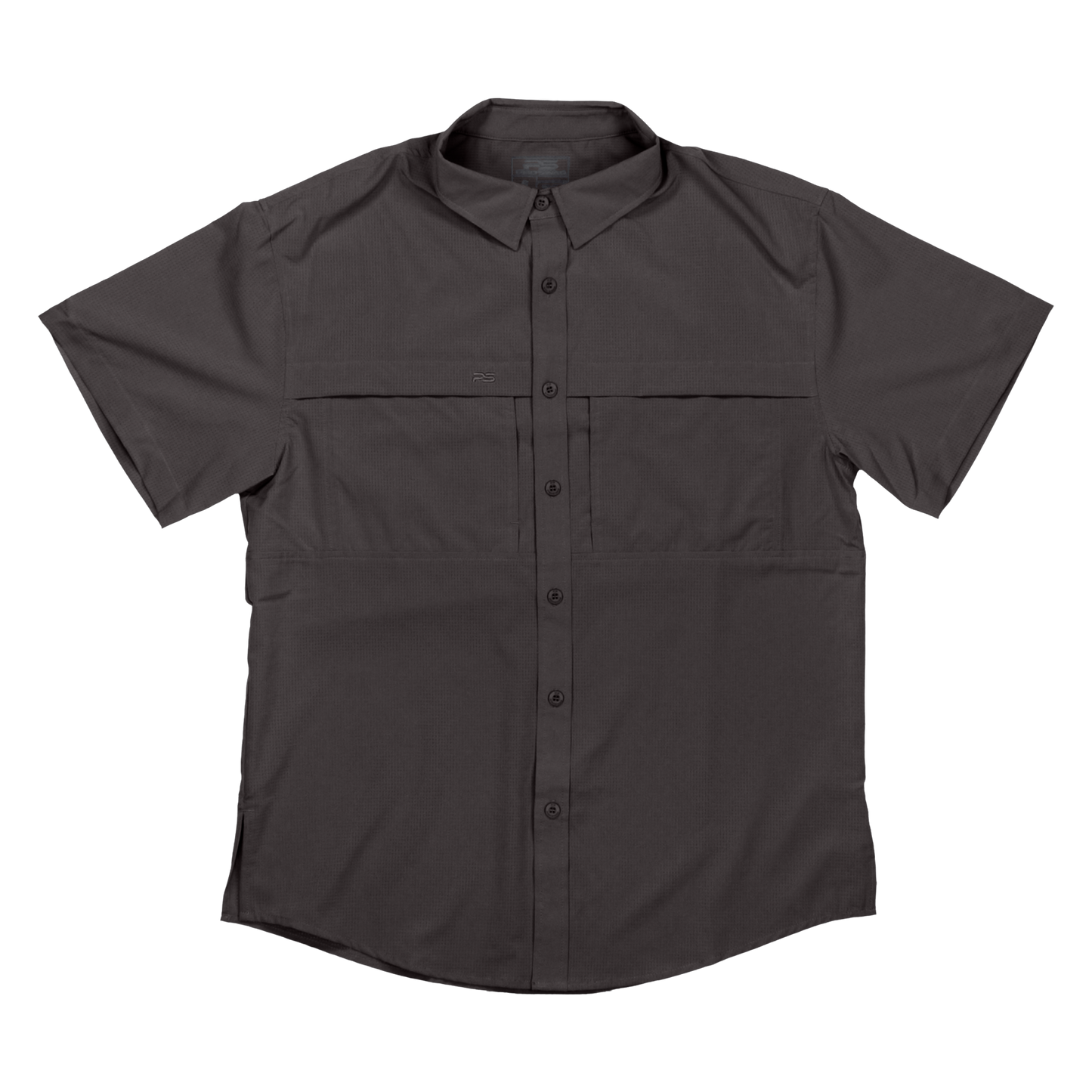 Premium Series Short Sleeve Fishing Shirt - Sable Black