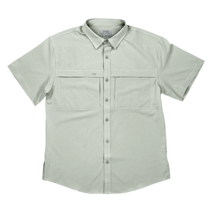 Premium Series Short Sleeve Fishing Shirt - Seafoam Green