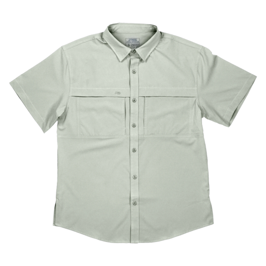 Premium Series Short Sleeve Fishing Shirt - Seafoam Green