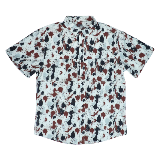 Premium Series Camo Short Sleeve Fishing Shirt - Tundra