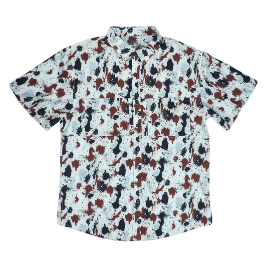 Premium Series Camo Short Sleeve Fishing Shirt - Tundra