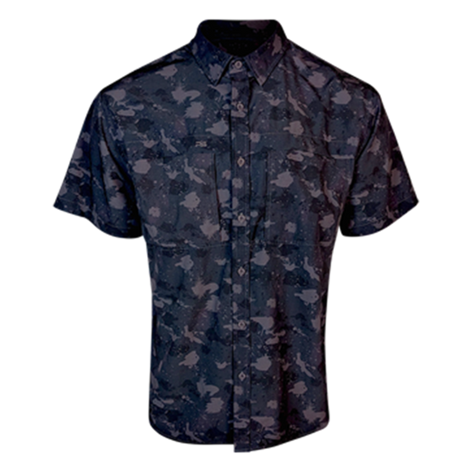 PS210 Short Sleeve Fishing Shirt - Volcanic Camo 5