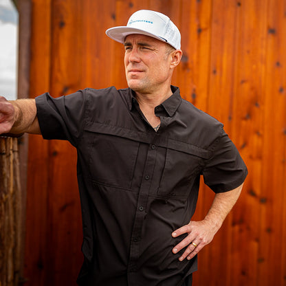 Premium Series Short Sleeve Fishing Shirt - Sable Black