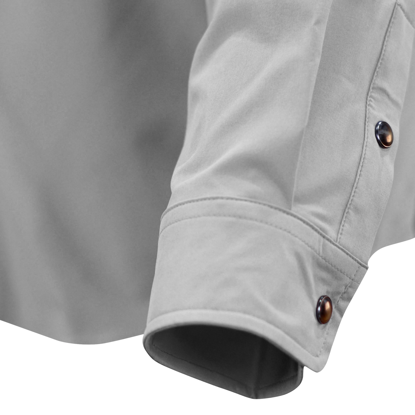 PS220LS Long Sleeve Premium Western Pearl Snap Flex Shirt-Fossil Gray