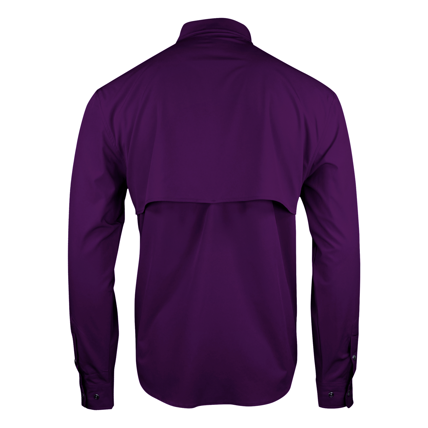 Long Sleeve Premium Western Pearl Snap Flex Shirt - Indigo Purple