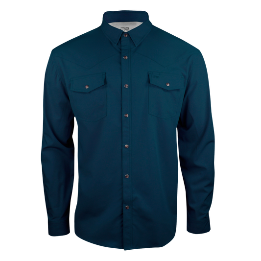 PS220LS Long Sleeve Premium Western Pearl Snap Flex Shirt-Reef