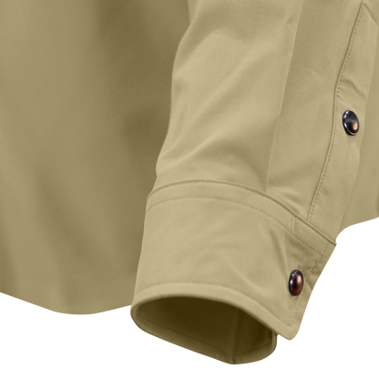 Long Sleeve Western Pearl Snap Flex Shirt - Sands Tan