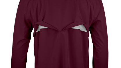 Long Sleeve Western Pearl Snap Flex Shirt - Sangria Maroon