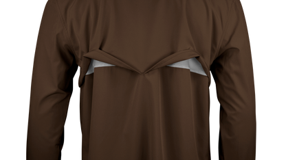 Long Sleeve Western Pearl Snap Flex Shirt - Umber Brown