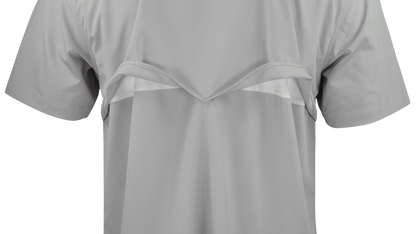 Short Sleeve Western Pearl Snap Flex Shirt - Fossil Gray