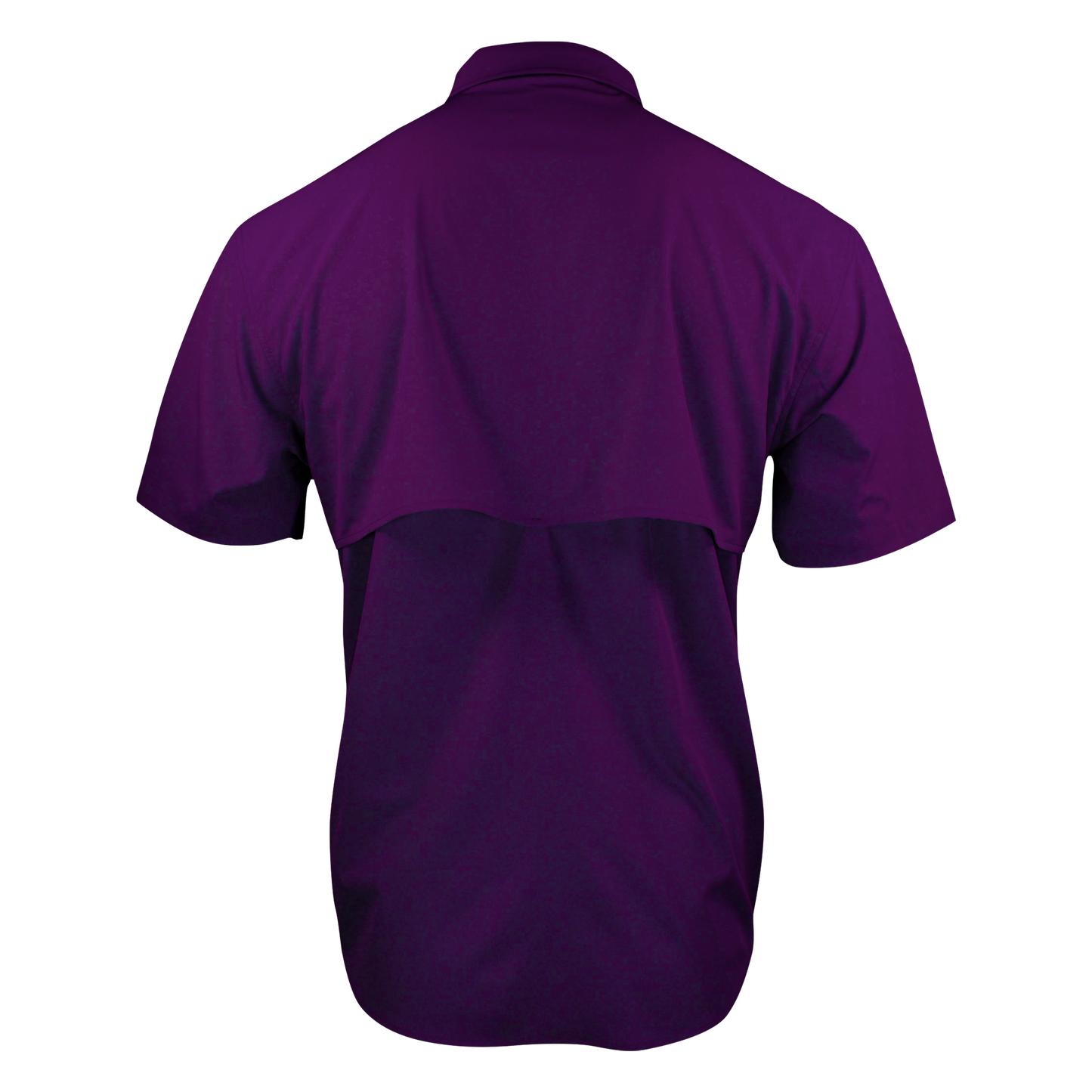 Short Sleeve Premium Western Pearl Snap Flex Shirt - Indigo Purple
