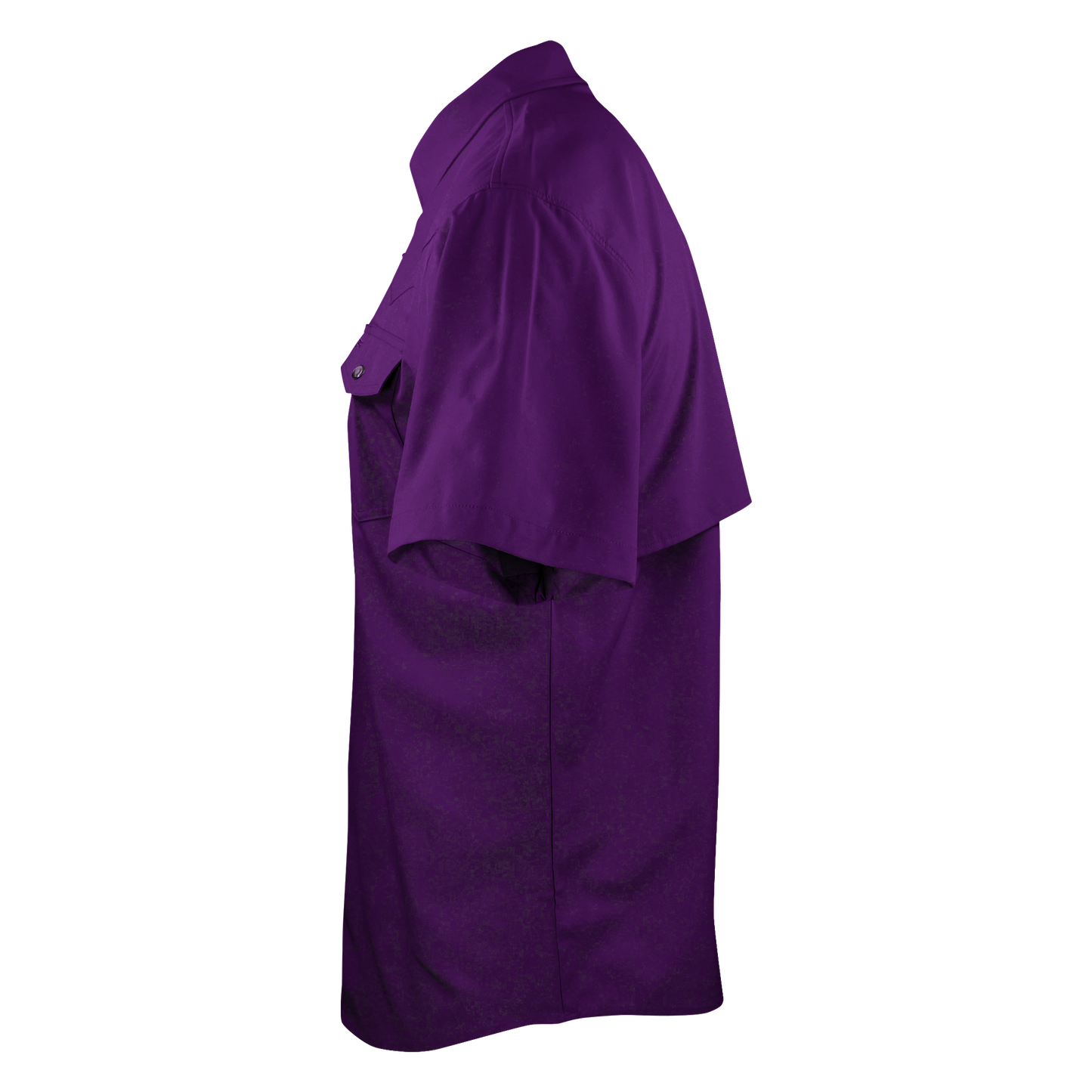 Short Sleeve Premium Western Pearl Snap Flex Shirt - Indigo Purple
