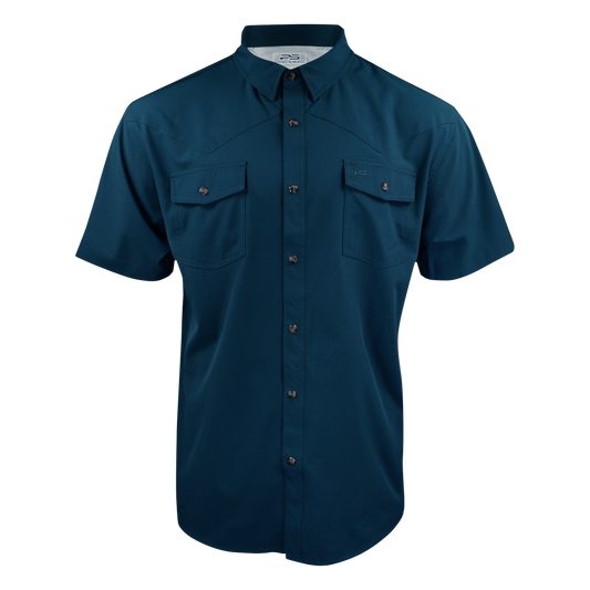 PS220SS Short Sleeve Premium Western Pearl Snap Flex Shirt-Reef