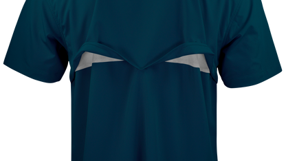 Short Sleeve Western Pearl Snap Flex Shirt - Reef Blue