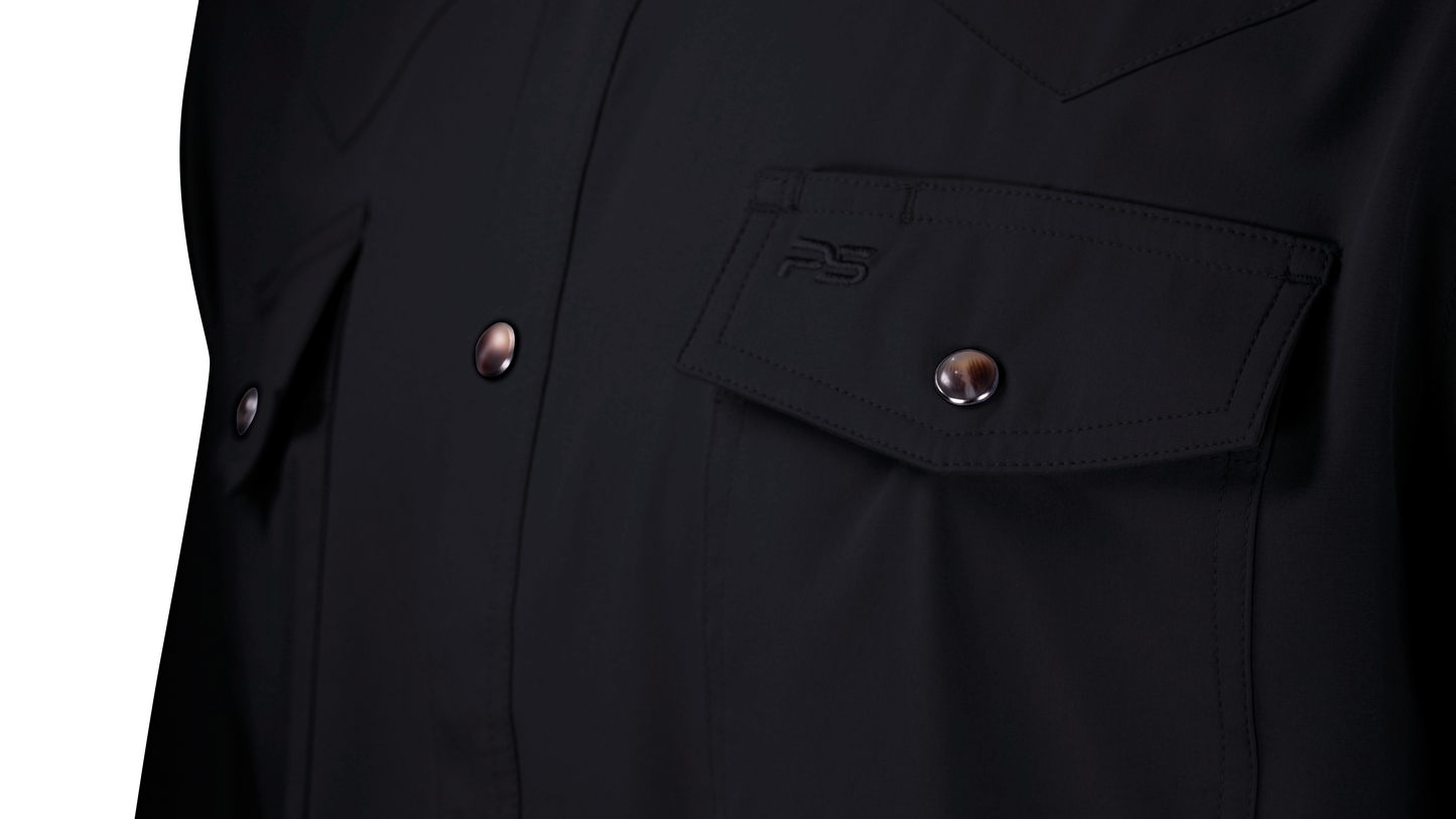 PS220LS Long Sleeve Premium Western Pearl Snap Flex Shirt-Sable