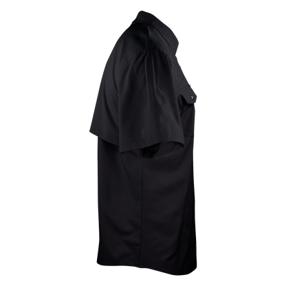Short Sleeve Western Pearl Snap Flex Shirt - Sable Black