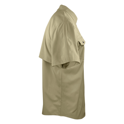 Short Sleeve Western Pearl Snap Flex Shirt - Sands Tan