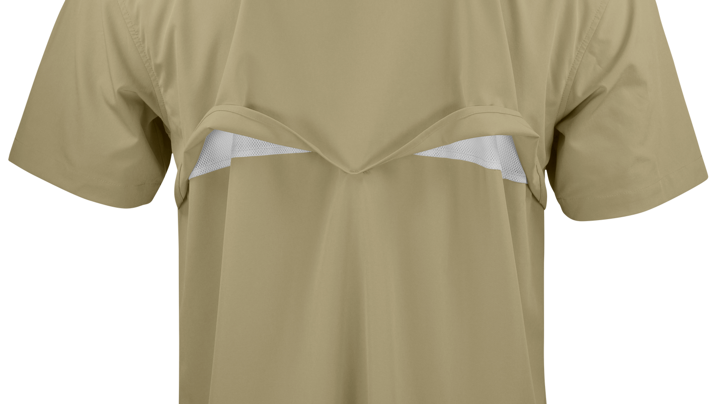 PS220SS-Short Sleeve Premium Western Pearl Snap Flex Shirt-Sands