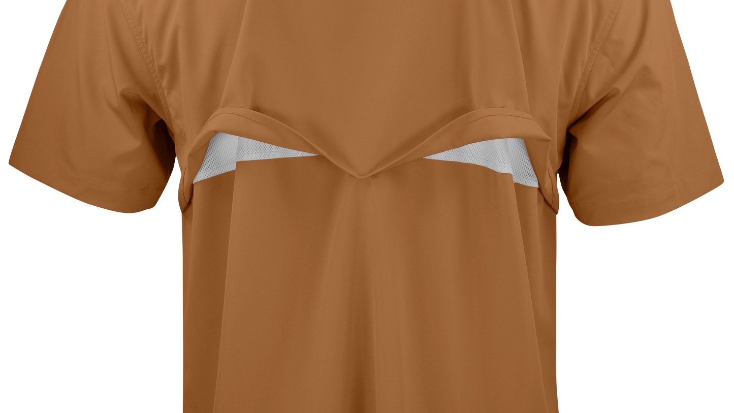 PS220SS Short Sleeve Premium Western Pearl Snap Flex Shirt-Sienna