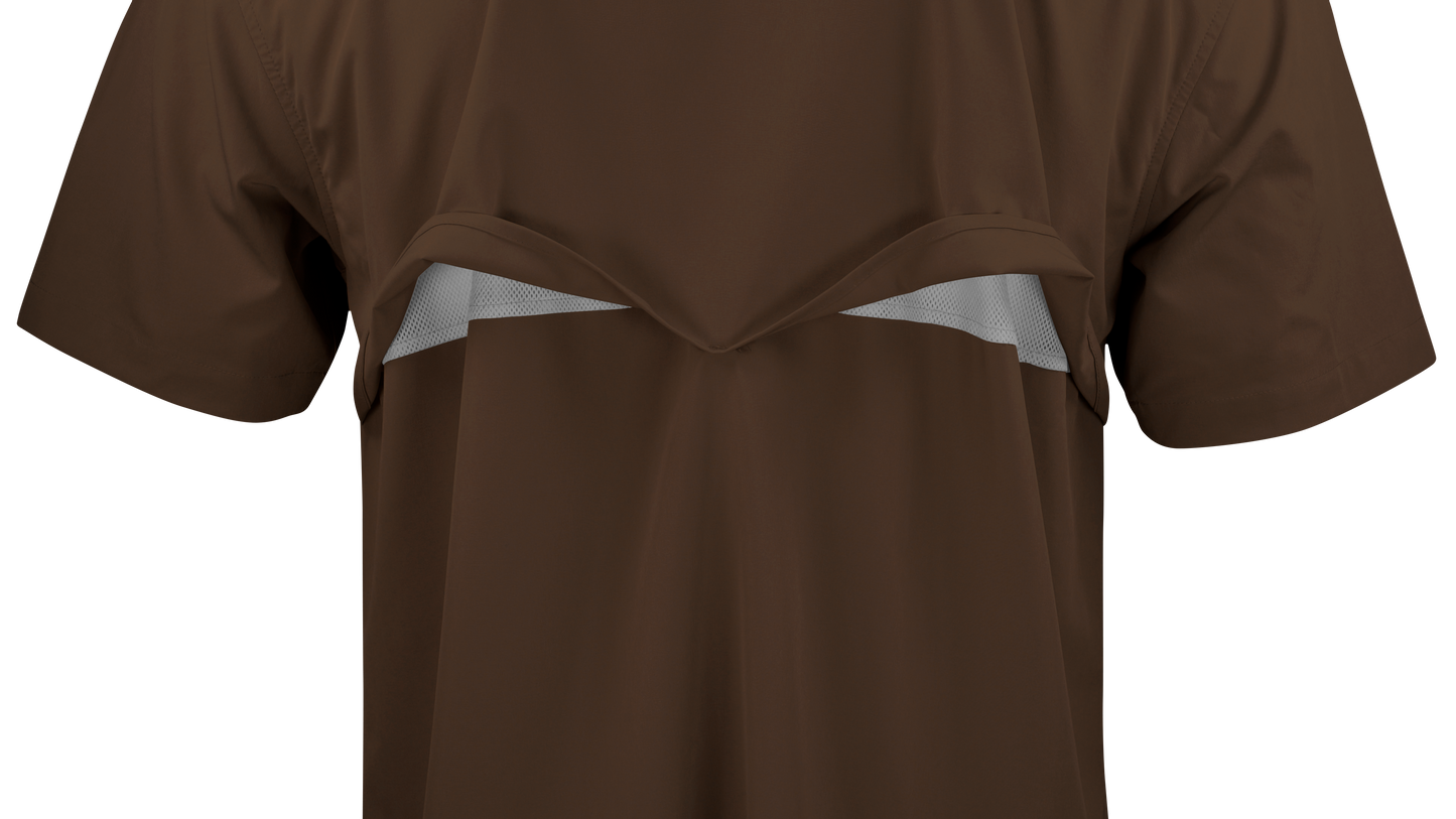 PS220SS Short Sleeve Premium Western Pearl Snap Flex Shirt-Umber