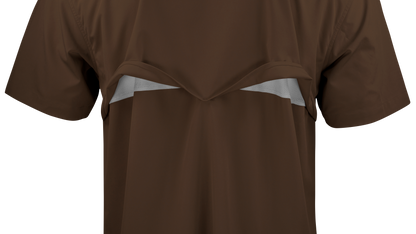 Short Sleeve Western Pearl Snap Flex Shirt - Umber