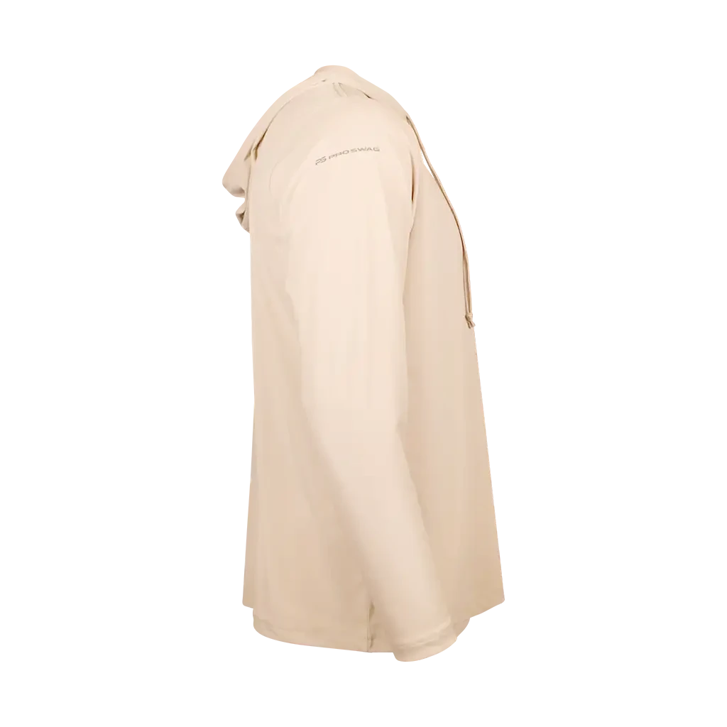 PS300H Long Sleeve Performance Fishing Hoodie - Oyster White