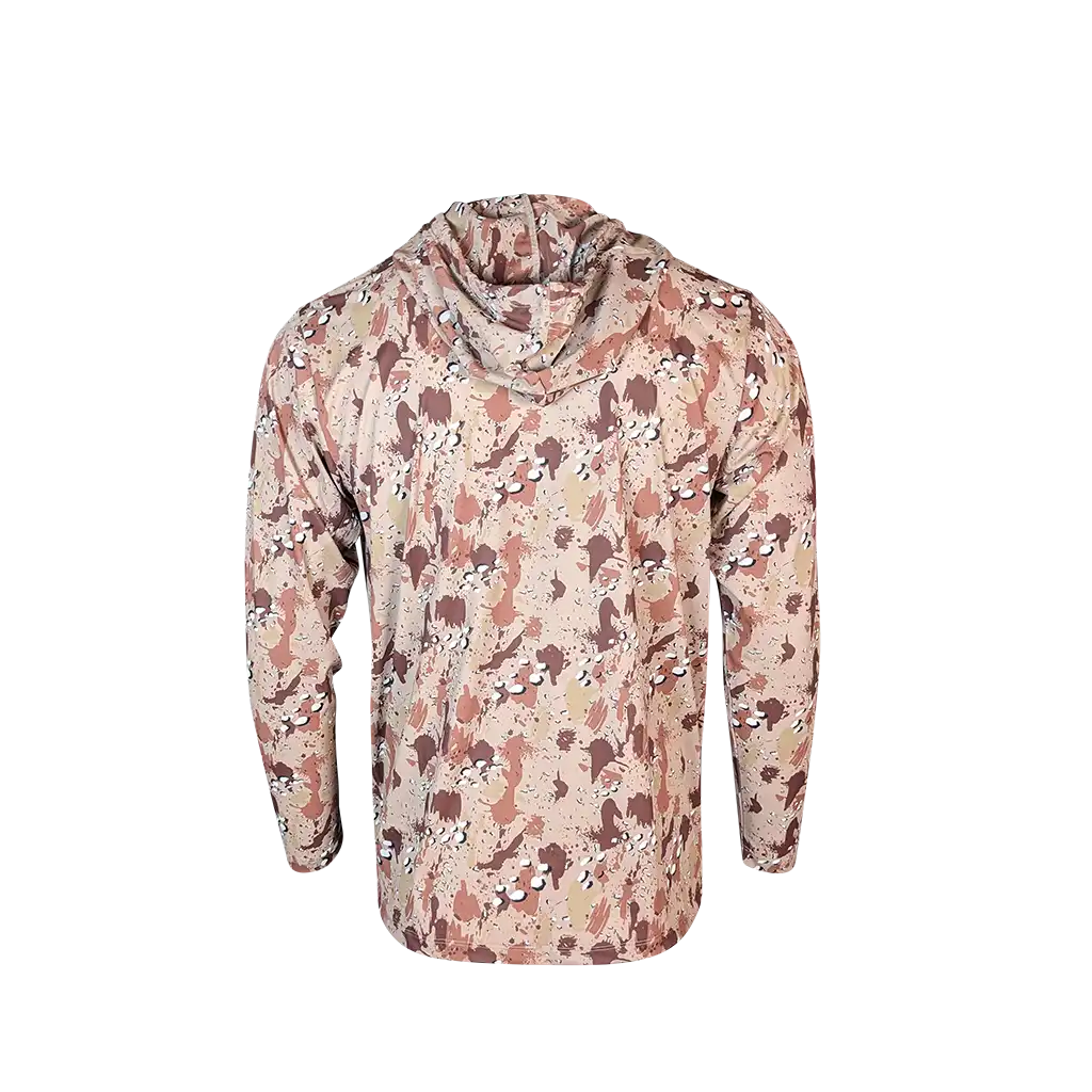 PS300H Long Sleeve Performance Fishing Hoodie - Chocolate Chip Camo 13