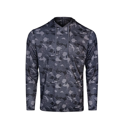PS300H Long Sleeve Performance Fishing Hoodie - Volcanic Camo 5