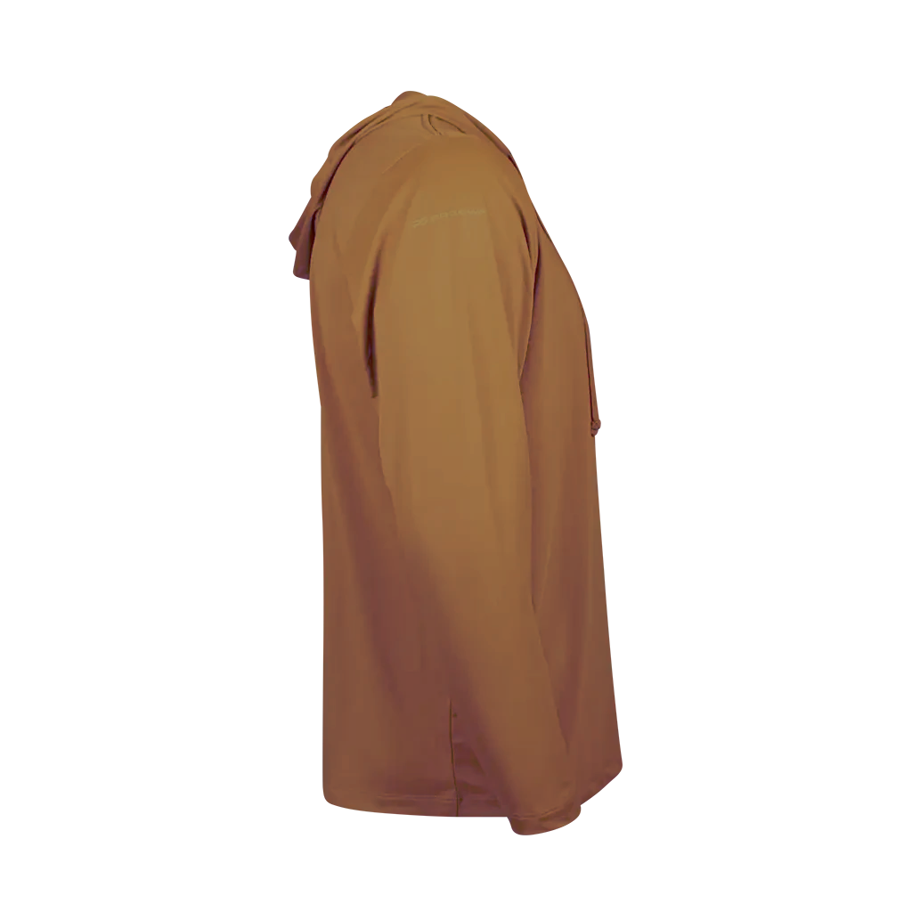 PS300H Long Sleeve Performance Fishing Hoodie - Sienna Brown