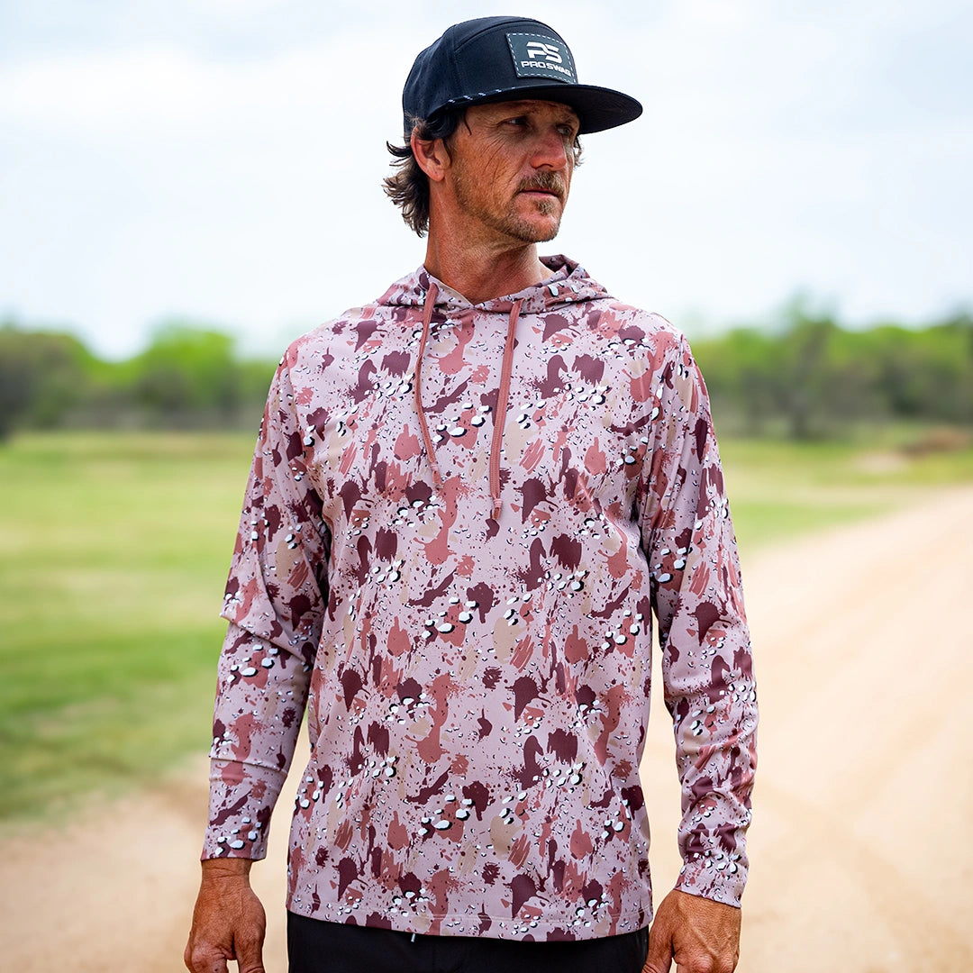 ProTek™ Camo Long Sleeve Hoodie - Chocolate Chip