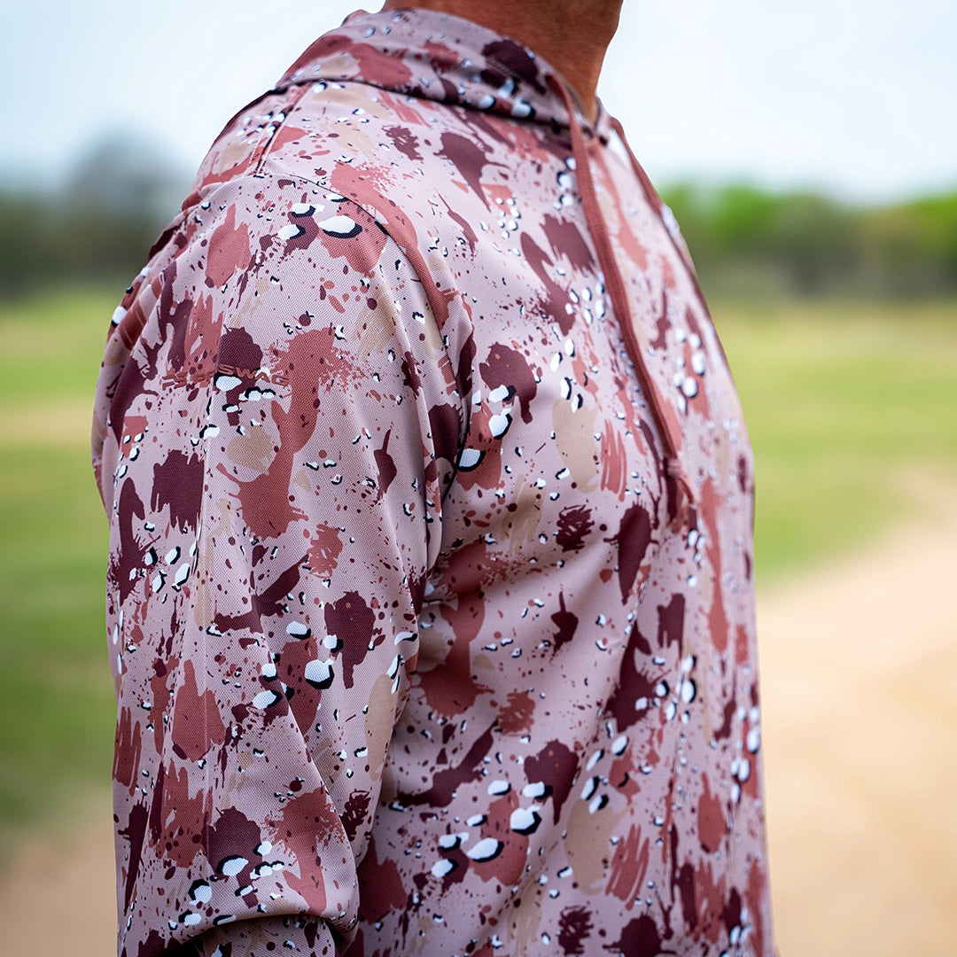 ProTek™ Camo Long Sleeve Hoodie - Chocolate Chip