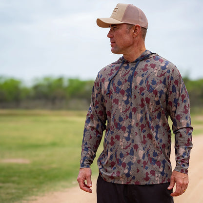 ProTek™ Camo Long Sleeve Hoodie - Clay