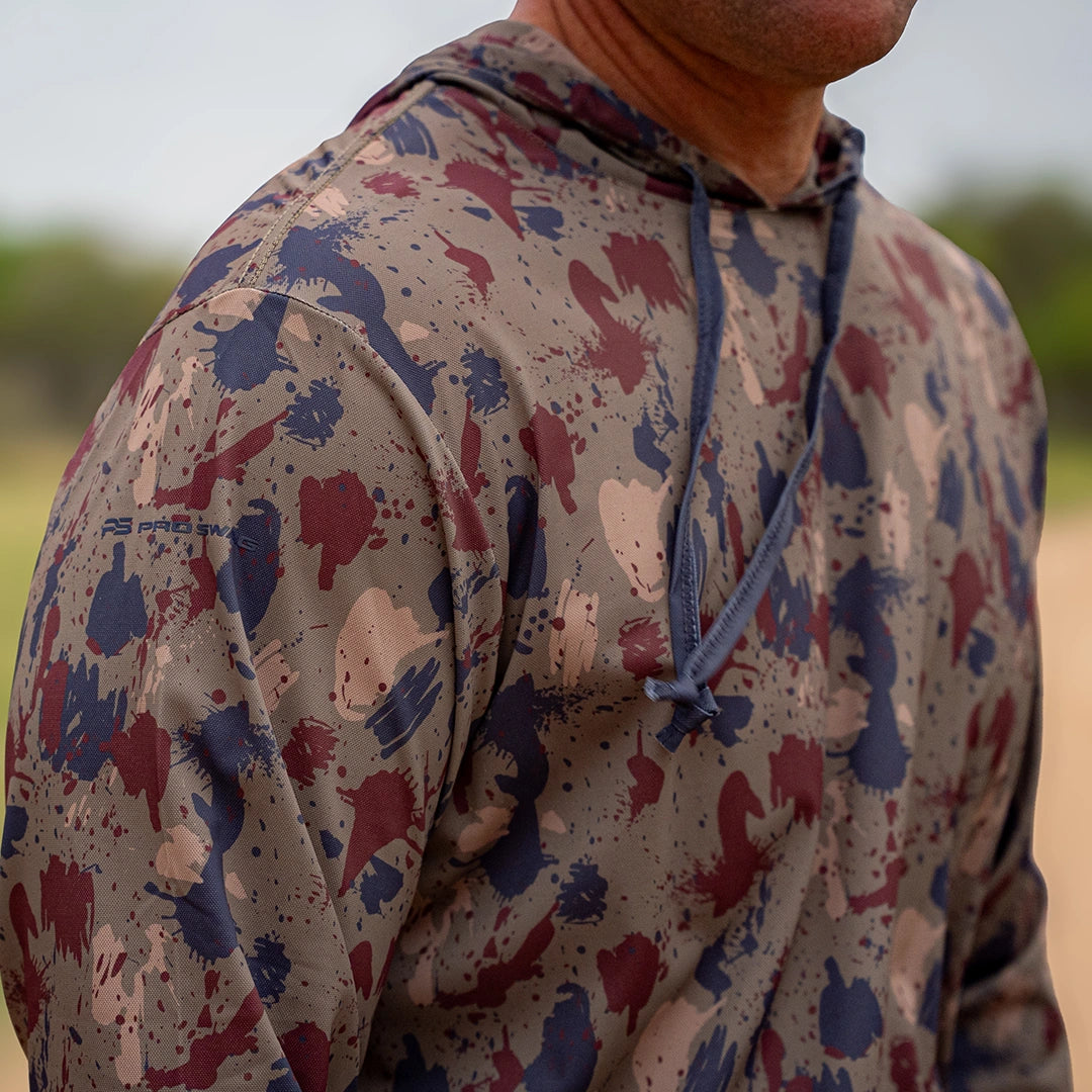 ProTek™ Camo Long Sleeve Hoodie - Clay