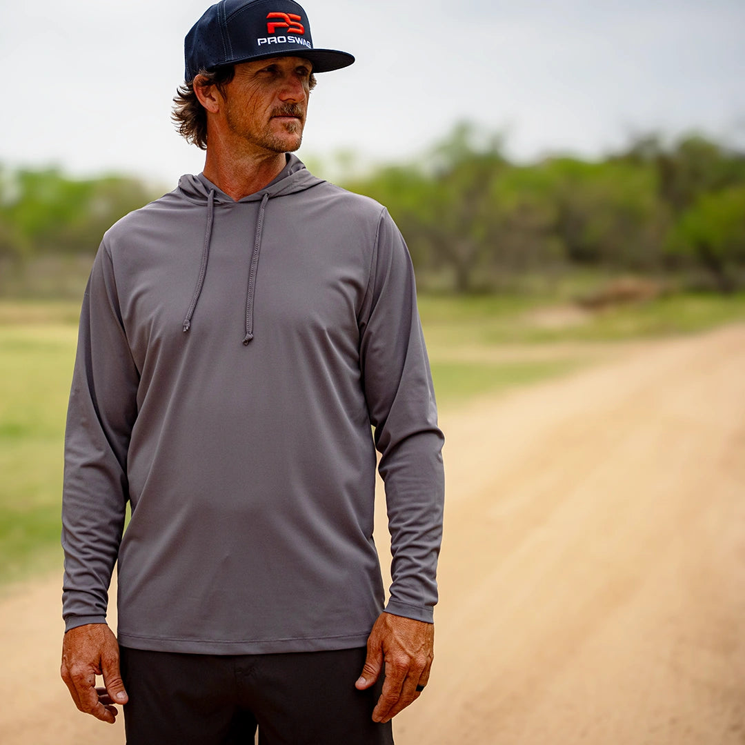 ProTek™ Long Sleeve Hoodie - Fossil Gray