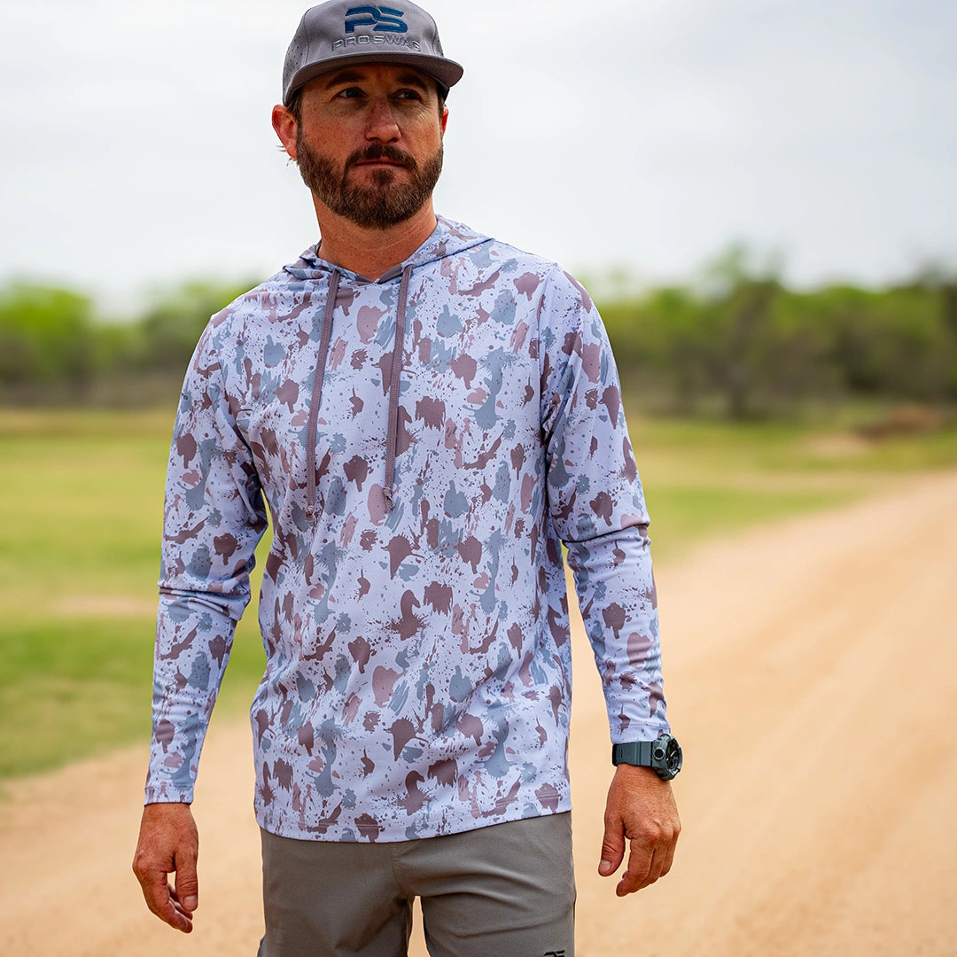 ProTek™ Camo Long Sleeve Hoodie - Glacial