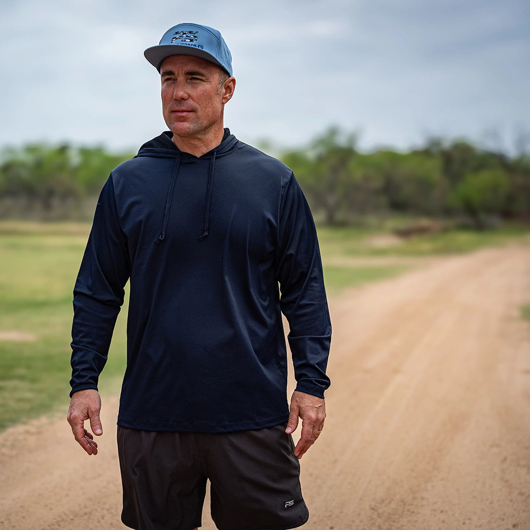 ProTek™ Long Sleeve Hoodie - Midnight Blue
