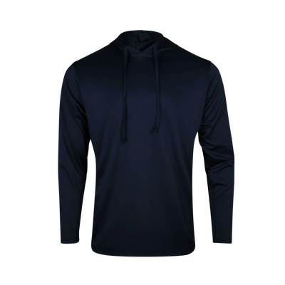 PS300H Long Sleeve Performance Fishing Hoodie Midnight Blue