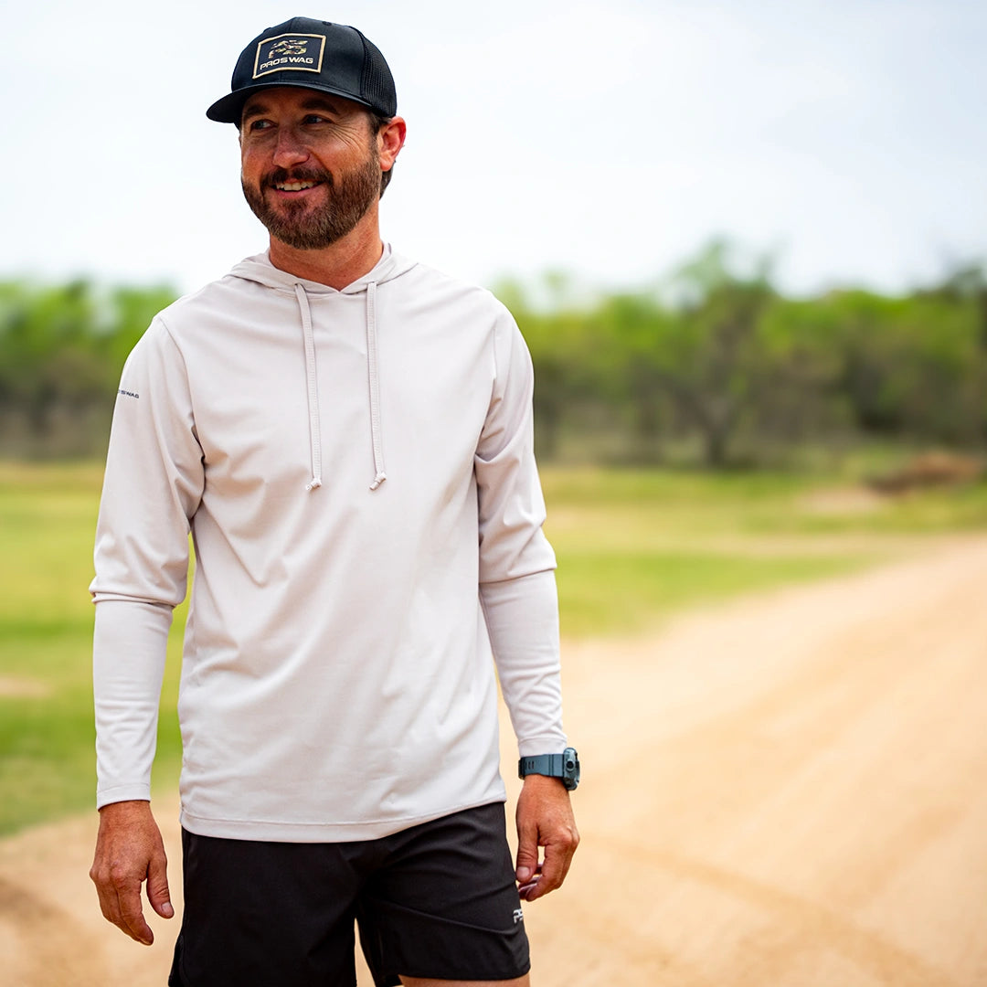 ProTek™ Long Sleeve Hoodie - Oyster White