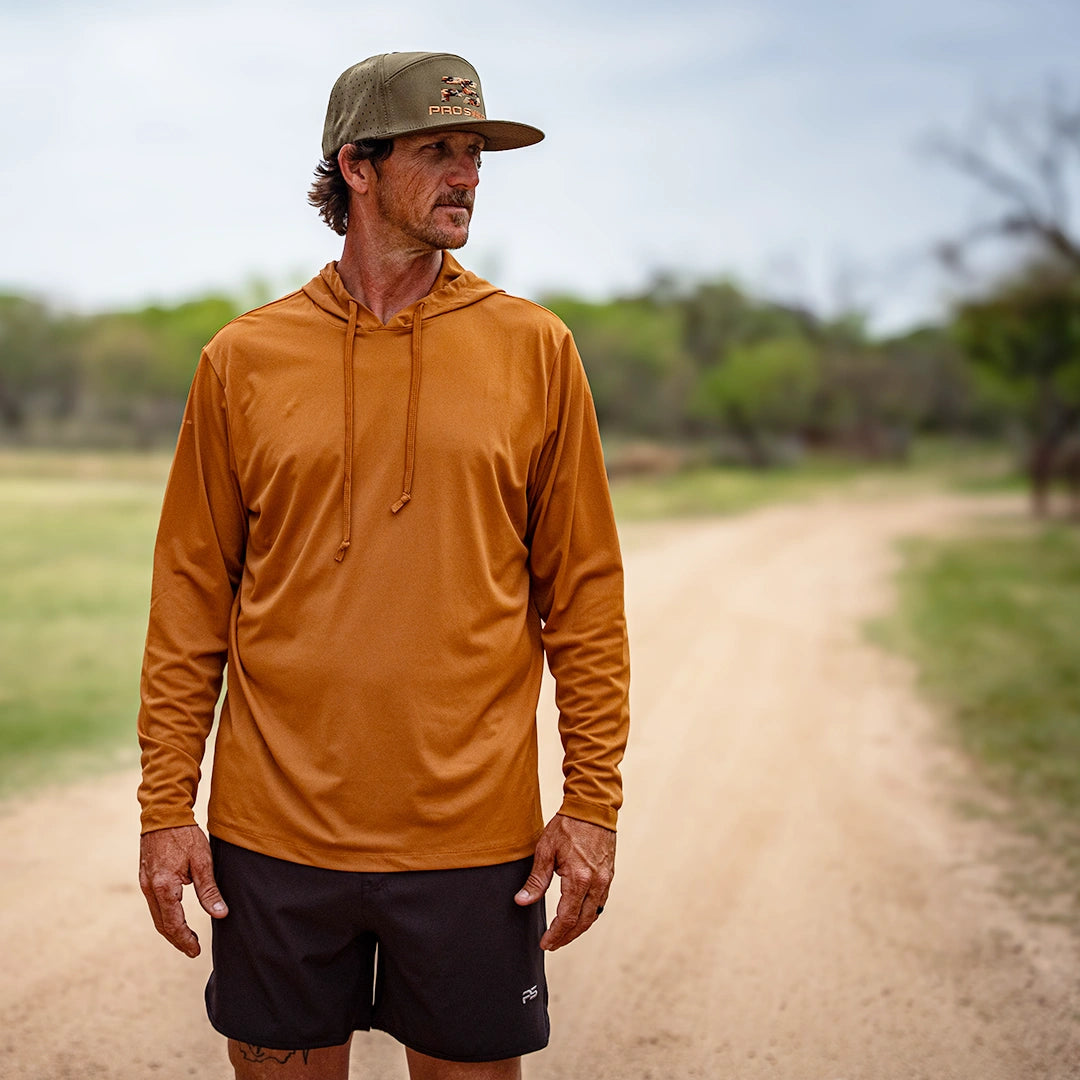 ProTek™ Long Sleeve Hoodie - Sienna Brown