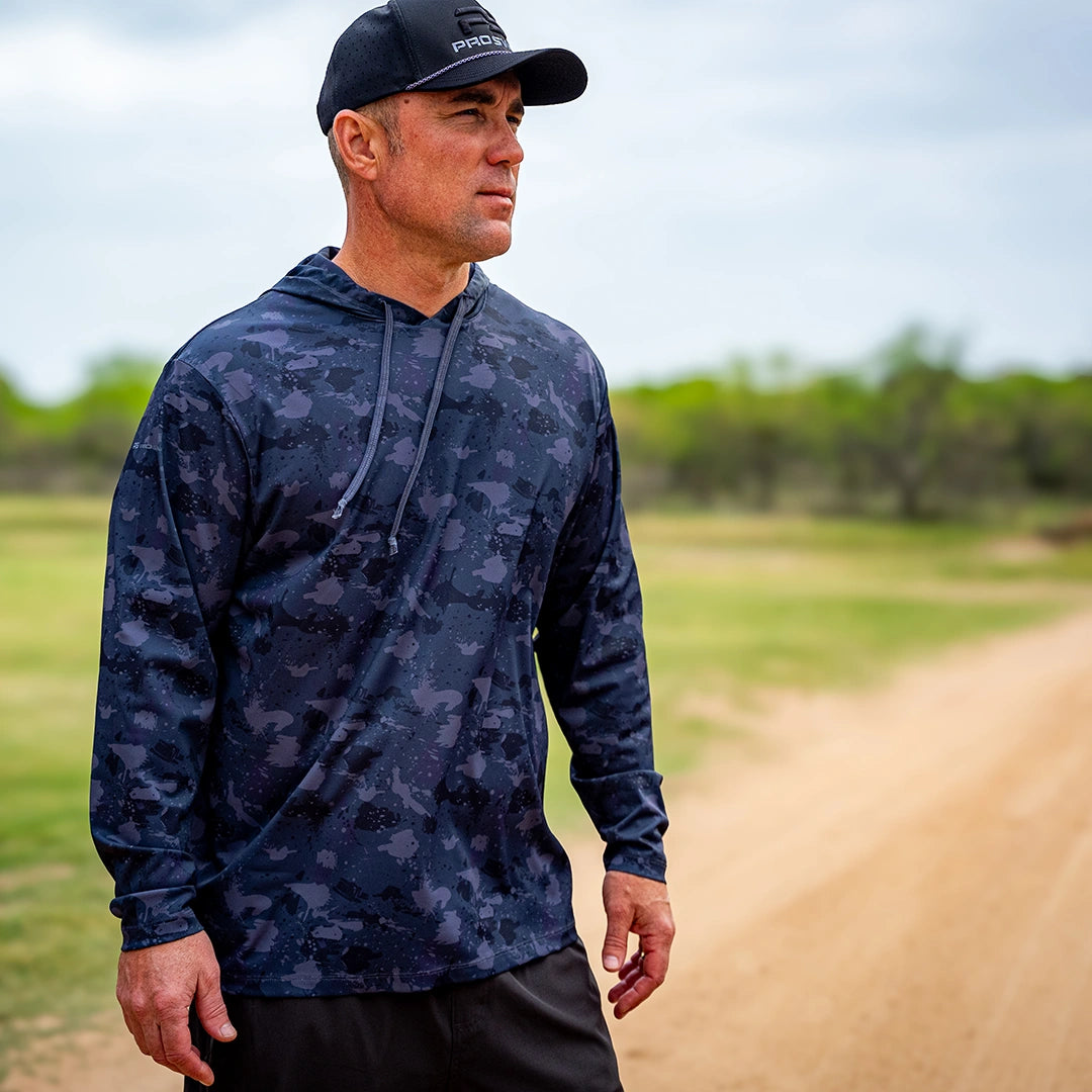 ProTek™ Camo Long Sleeve Hoodie - Volcanic