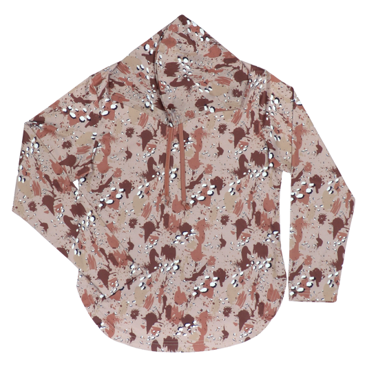 ProTek™ Women's Camo Long Sleeve Hoodie - Chocolate Chip