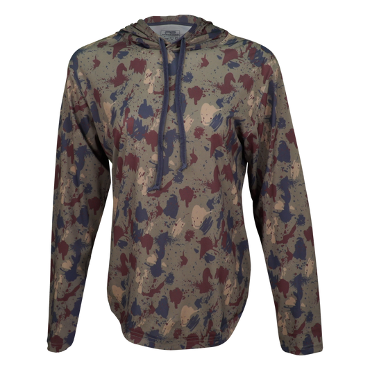 PS300HW Clay Camo22 Long Sleeve Performance Fishing Hoodie