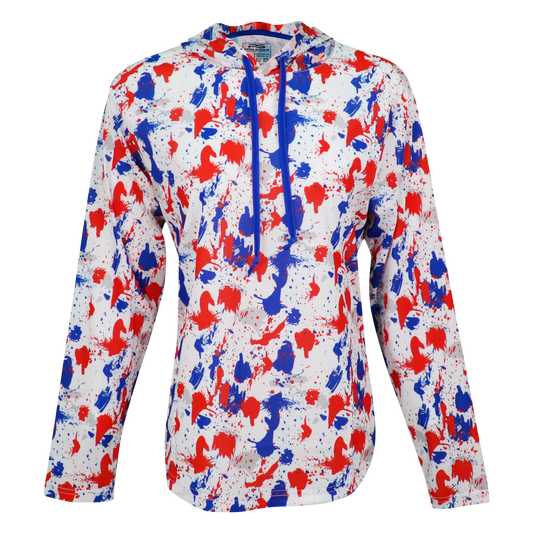 PS300HW Women's Long Sleeve Performance Fishing Hoodie Valor Camo 6