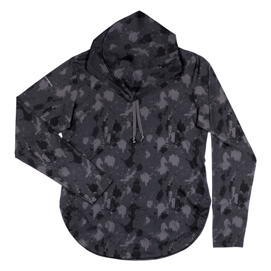 ProTek™ Women's Camo Long Sleeve Hoodie - Volcanic