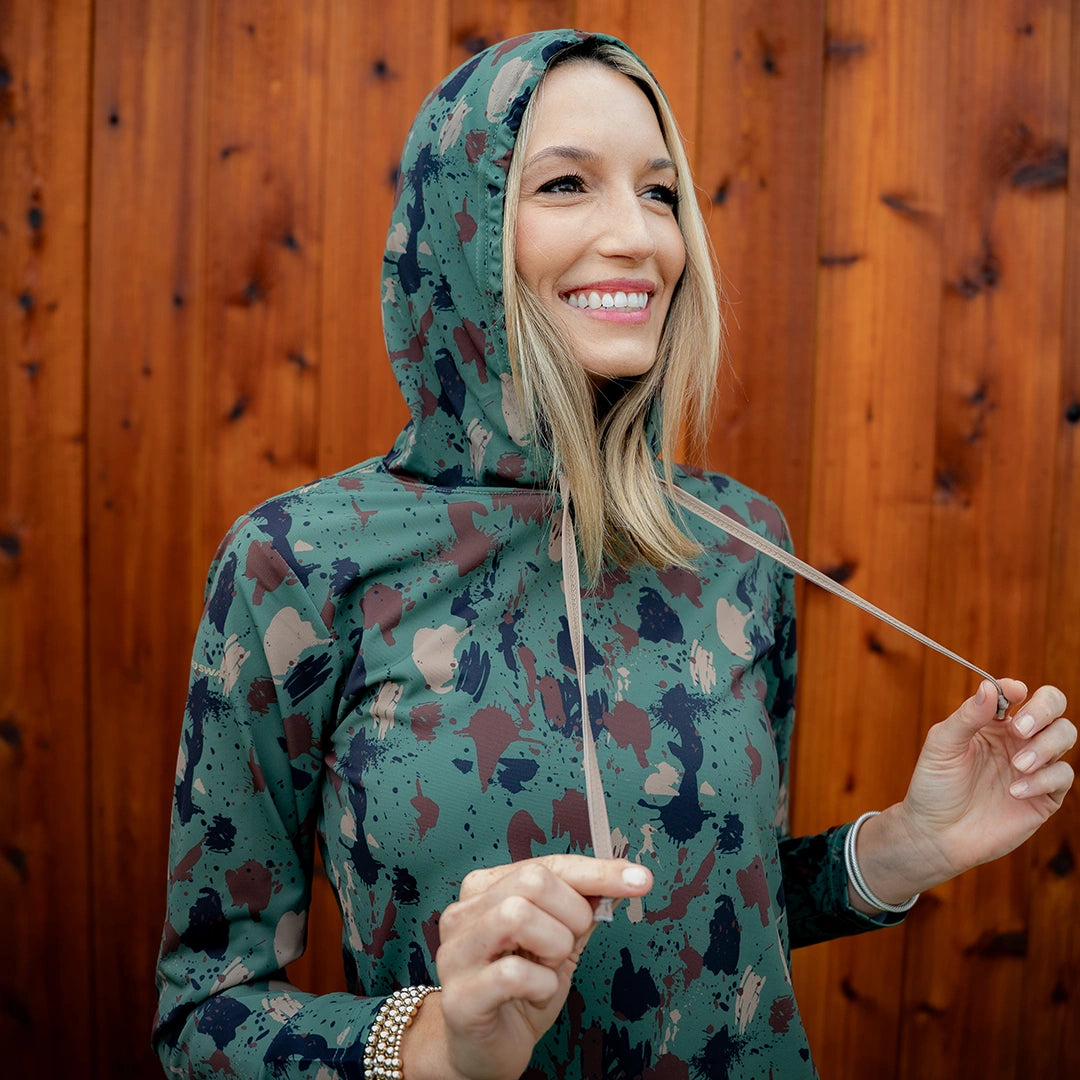 ProTek™ Women's Camo Long Sleeve Hoodie - Artemis