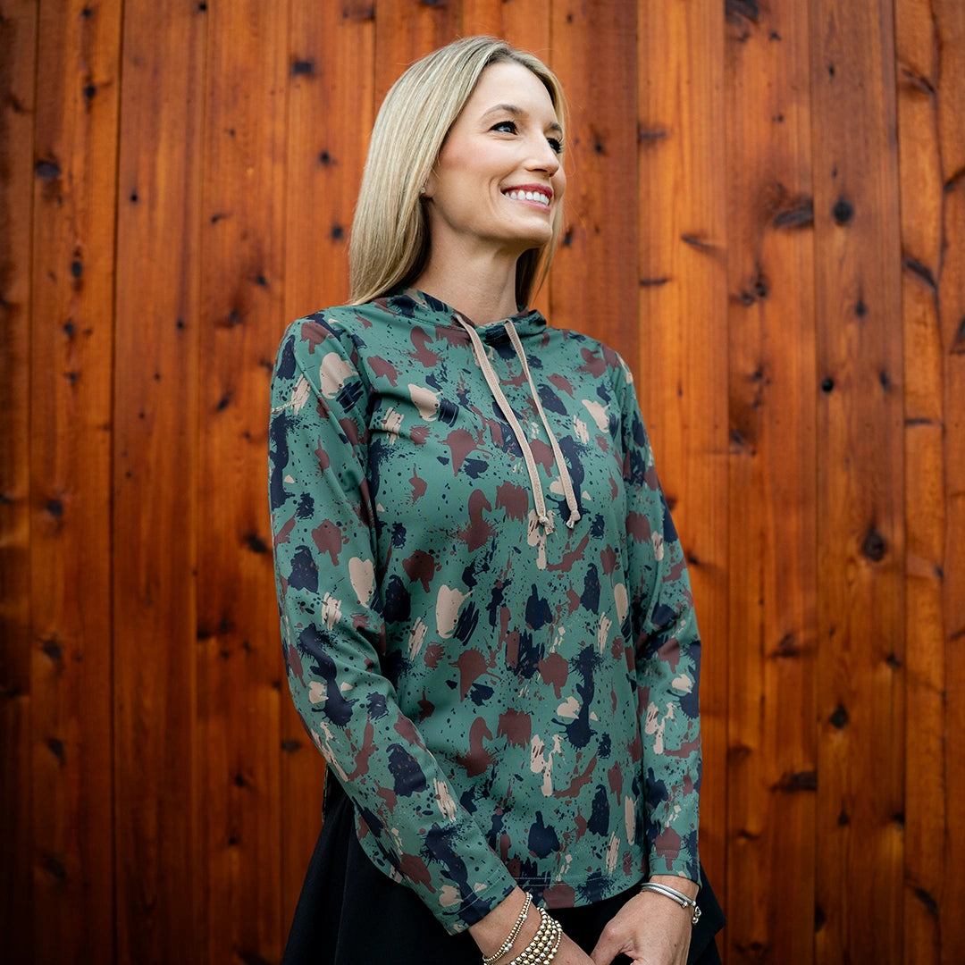 ProTek™ Women's Camo Long Sleeve Hoodie - Artemis
