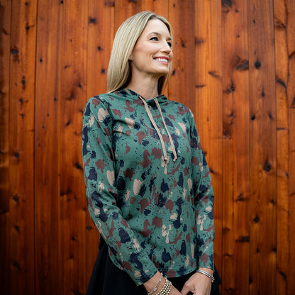 ProTek™ Women's Camo Long Sleeve Hoodie - Artemis
