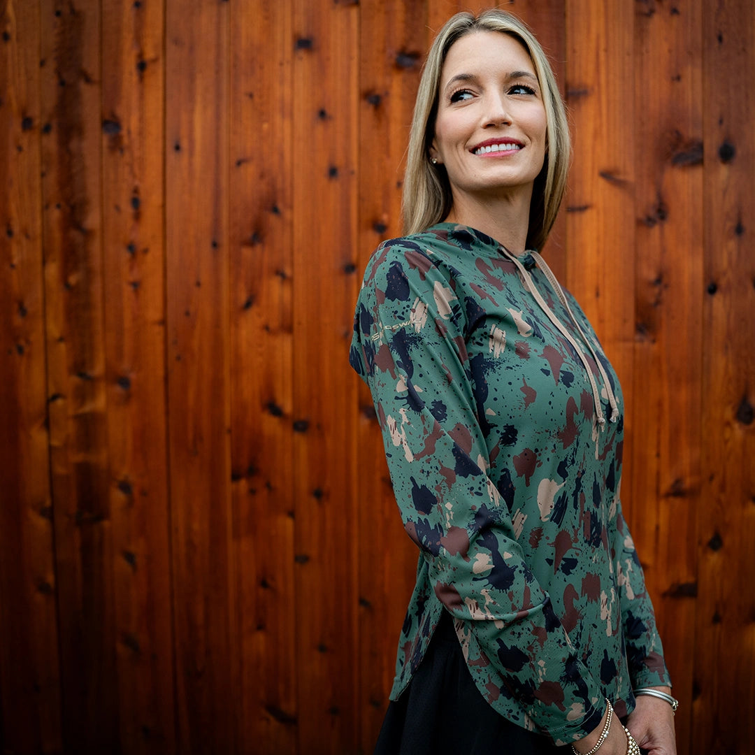ProTek™ Women's Camo Long Sleeve Hoodie - Artemis