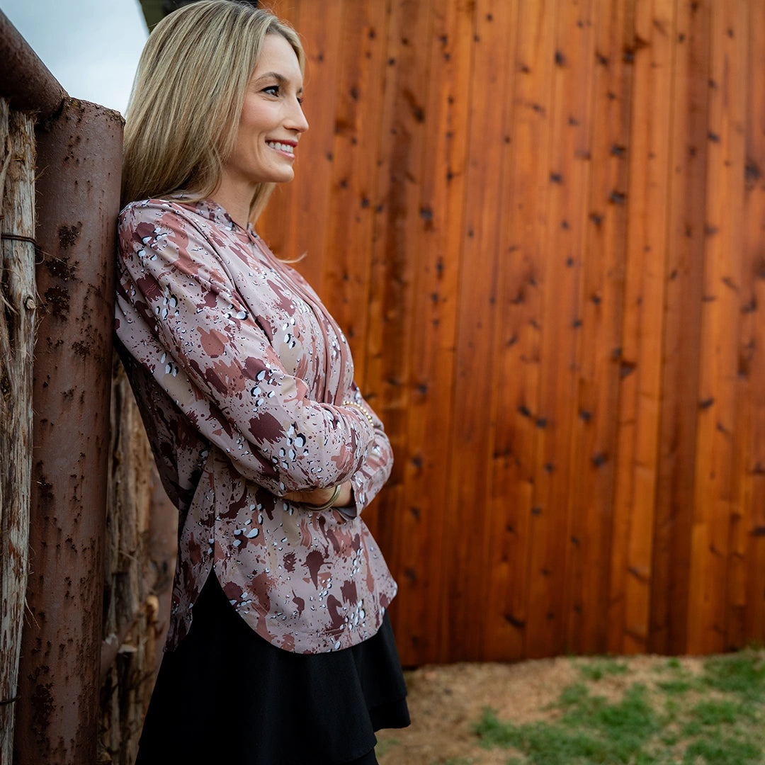 ProTek™ Women's Camo Long Sleeve Hoodie - Chocolate Chip